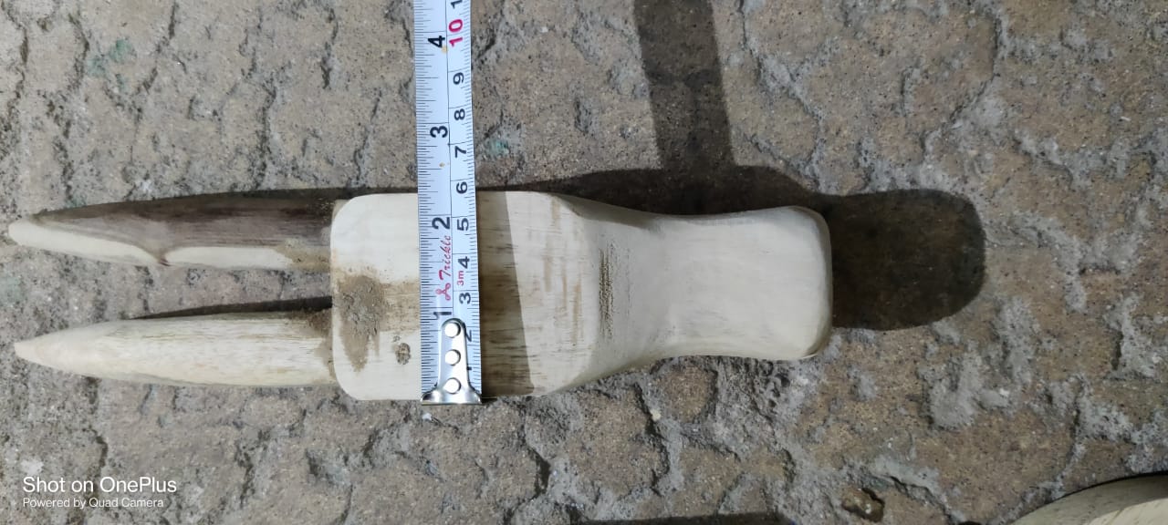 Wooden Cow Head Pair ( Set Of Two) - image 3